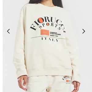Fiorucci Sports Italy Logo sweatshirt size small cream